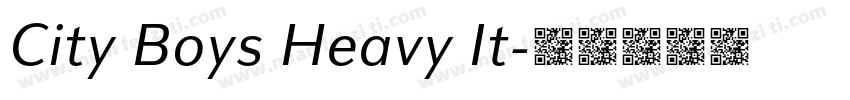 City Boys Heavy It字体转换